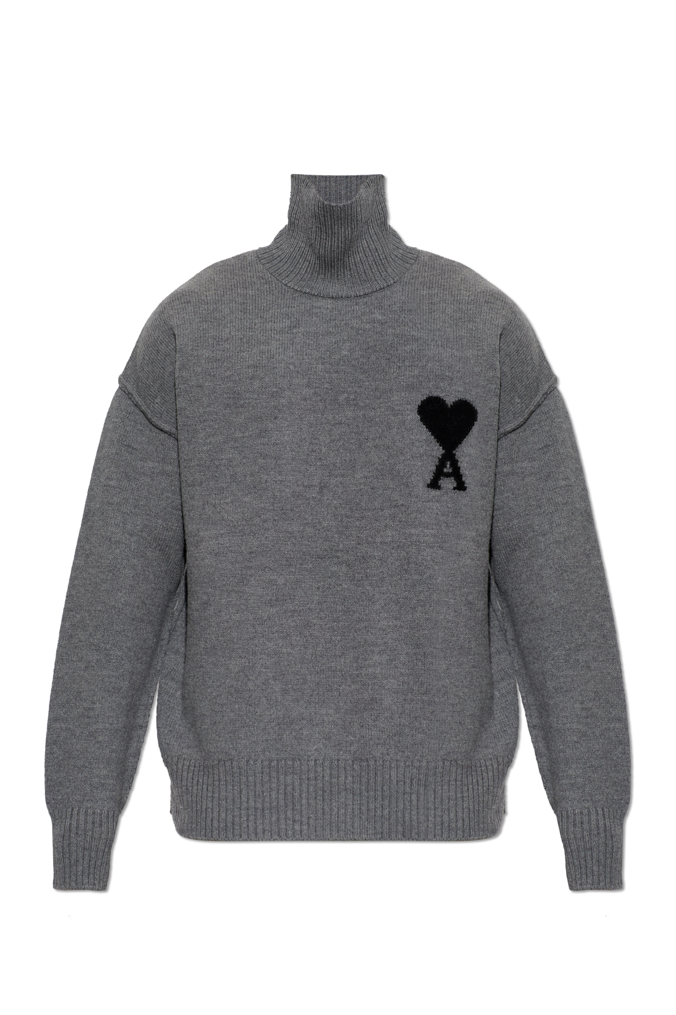 Ami Alexandre Mattiussi Wool turtleneck with logo | Men's | Vitkac